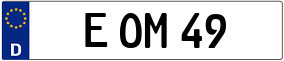 Trailer License Plate